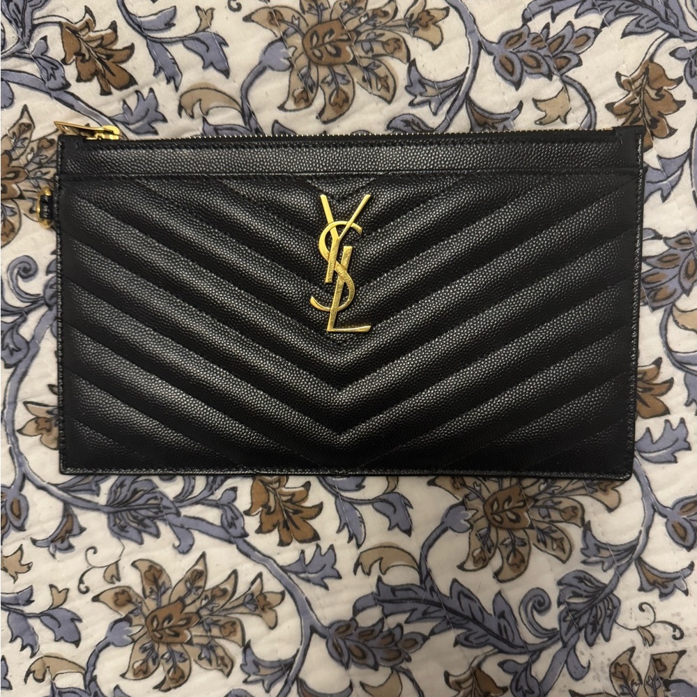 YSL leather pouch